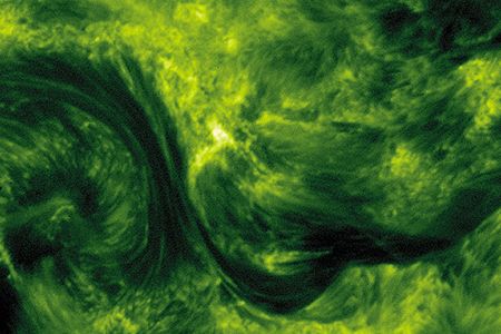 The Sun's magnetic field carries energy from its core to its atmosphere.