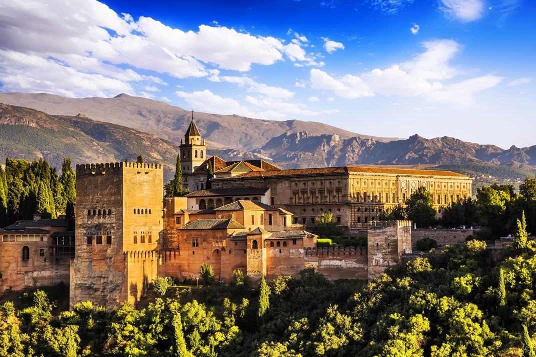 Ancient arabic fortress of Alhambra, Granada, Spain