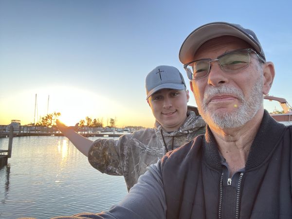 Sunrise with grandson. thumbnail