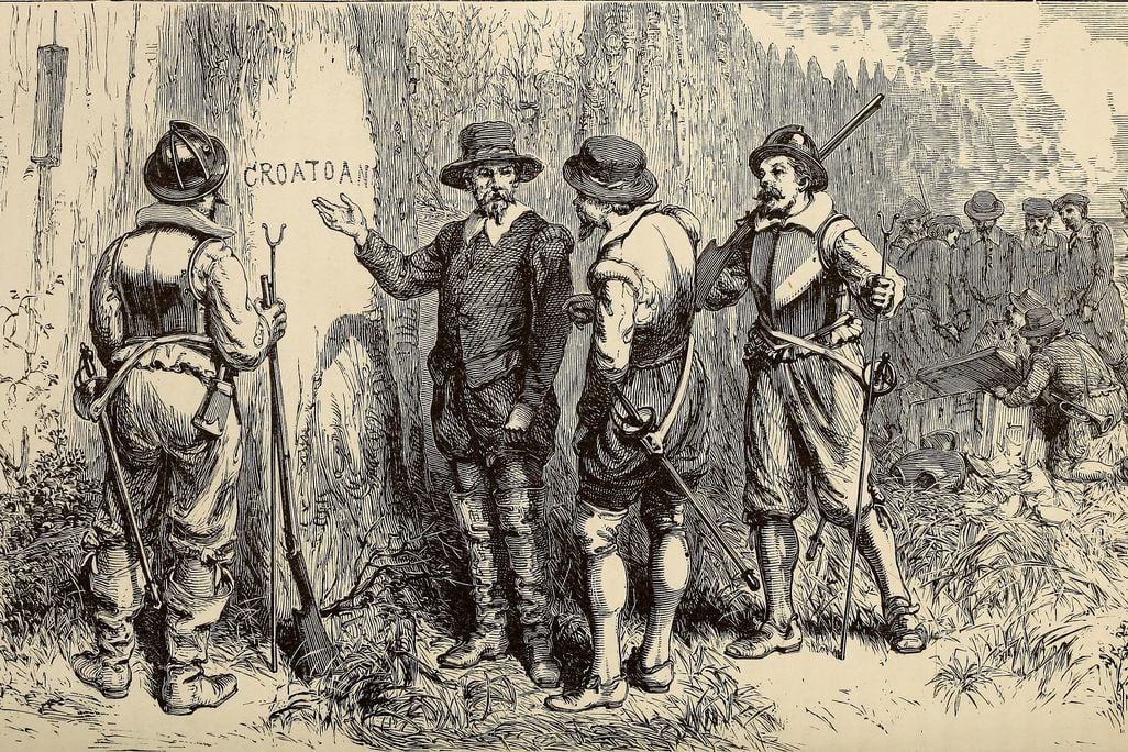Discovery of abandoned Roanoke colony