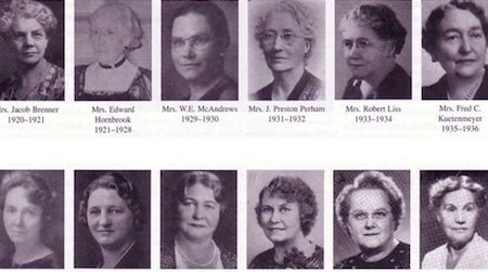 A scrapbook documenting the history of the Auxiliary includes several pages of past Auxiliary presidents. All images courtesy of the Women’s Auxiliary, National Association of Plumbing, Heating and Cooling Contractors (collection 1304).