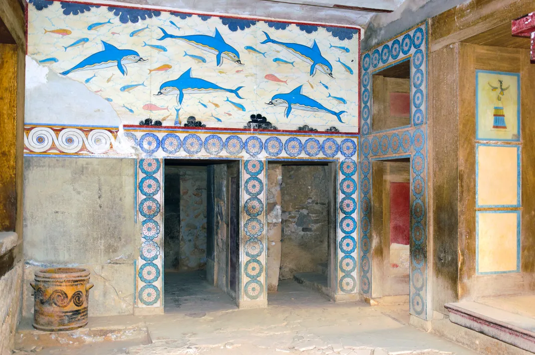 Room at the Palace of Knossos, Crete