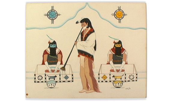 Percy Sandy (A:shiwi [Zuni], 1918–1974). 