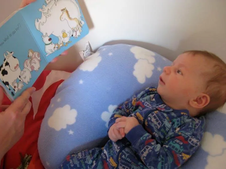 Even the littlest listeners can enjoy having a book read to them.