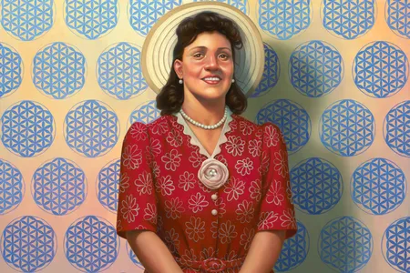 Henrietta Lacks (HeLa): The Mother of Modern Medicine by Kadir Nelson (detail, above) is on view at the National Portrait Gallery through November 4, 2018.