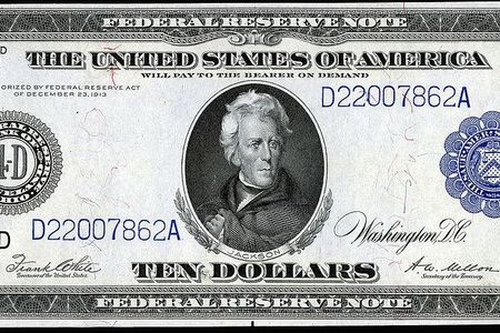 The first $10 Federal Reserve Note featured Andrew Jackson. 