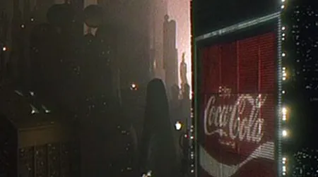Digital billboard in 2019 Los Angeles from the film Blade Runner (1982)