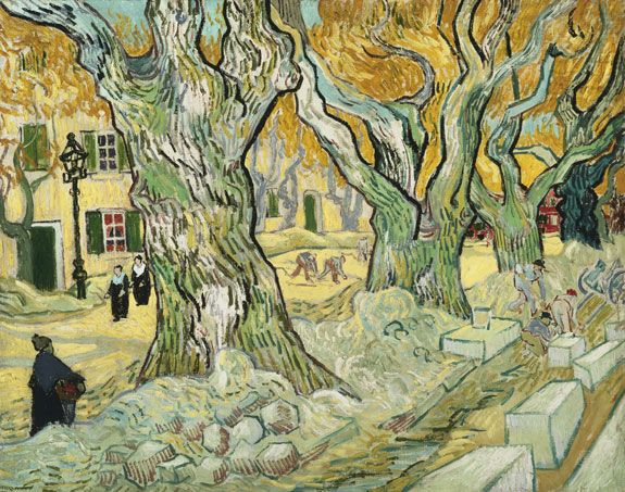 The Road Menders, by Vincent van Gogh, 1889