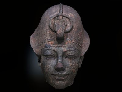 3-D model of Head of Amenhotep III on Sketchfab