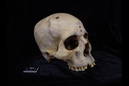 Researchers found cut marks related to cancer surgery on this ancient Egyptian skull dating back more than 4,000 years ago.