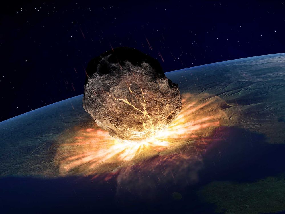 The fire of giant asteroids is happening in the universe, the blazing