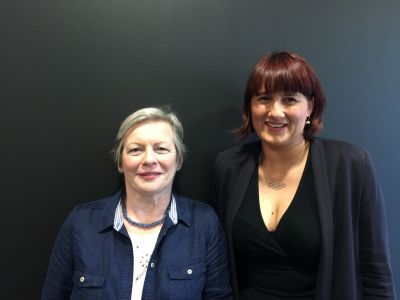 "Super smeller" Joy Milne (left) poses alongside Perdita Barran, a co-author of the new study