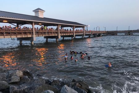 Beachgoers on St. Simons Island sprang to action on Tuesday.