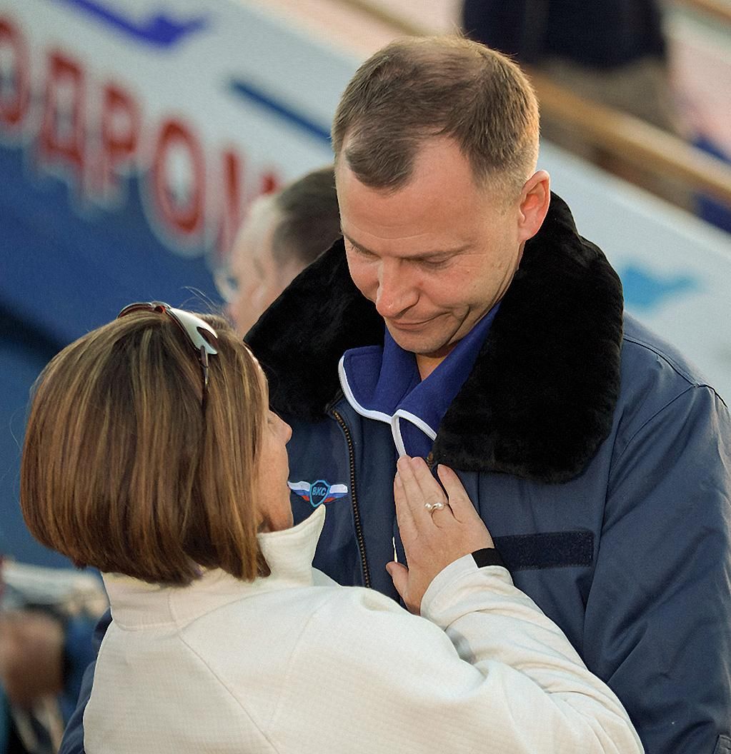 Nick Hague and wife reunited