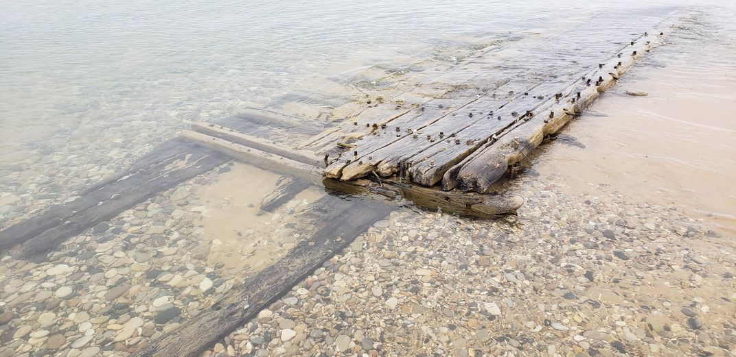 Shipwreck in Lake Michigan