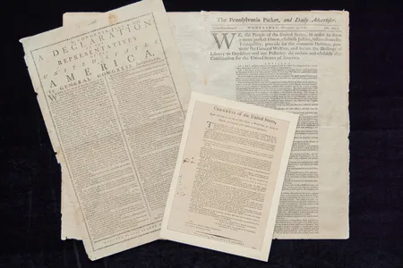 These rare early copies of the Declaration of Independence, the Constitution and the Bill of Rights will go under the hammer on June 26.