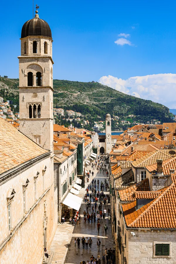 Busy main street of Dubrovnik's Old Town thumbnail