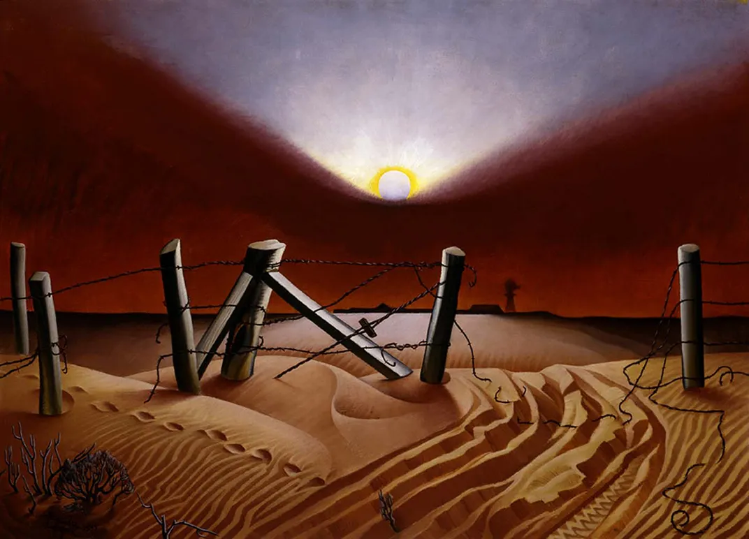 Dust Bowl by Alexandre Hogue, 1933