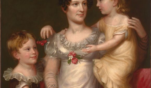 Sarah Weston Seaton with Her Children Augstine and Julia / Charles Bird King / c. 1815 / National Portrait Gallery, Smithsonian Institution / Bequest of Armida B. Colt