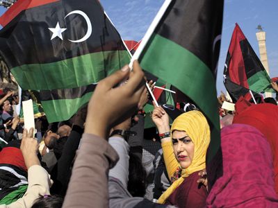 Women rally in Tripoli