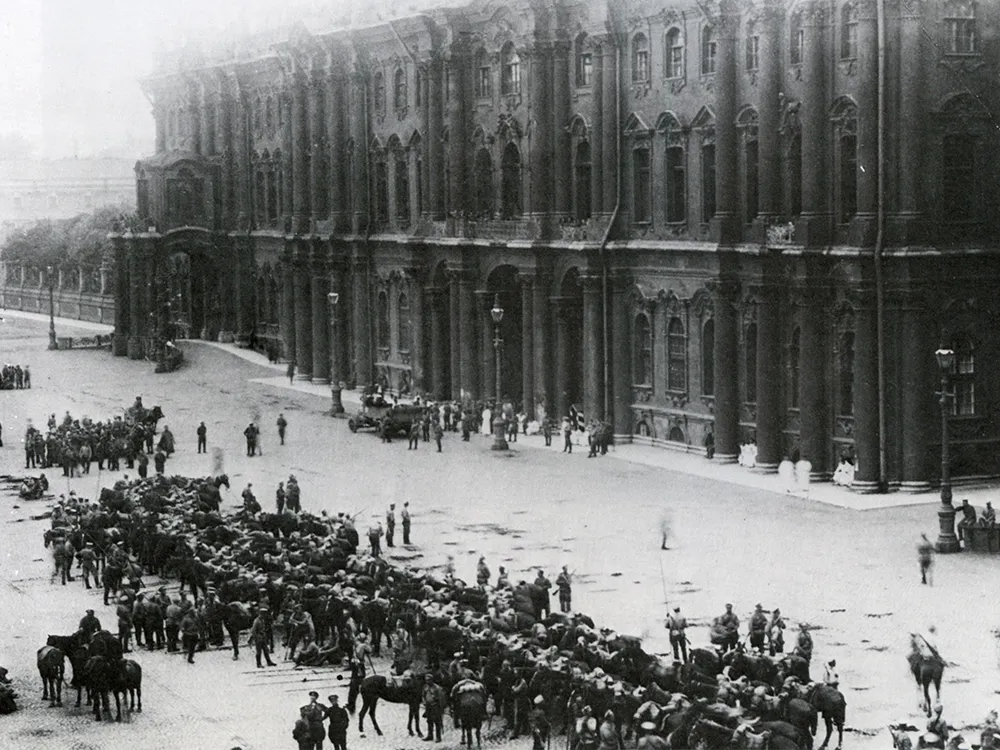 Winter Palace, Petrograd, Russia, in 1917
