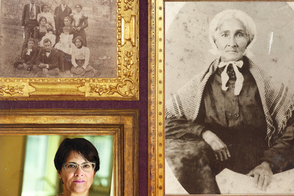 An illustration of Martha S. Jones and some of her ancestors