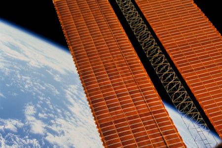 The space station gets a new set of solar arrays.