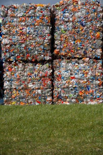 bottles ready to be recycled