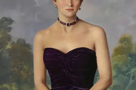 A painting of Diana by British portraitist Douglas Hardinge Anderson, now hanging at the Royal Marsden Hospital