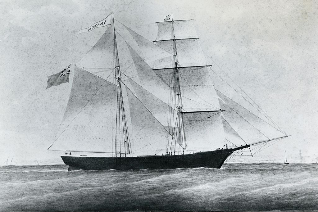 The Mary Celeste in 1861, when the ship was known as Amazon