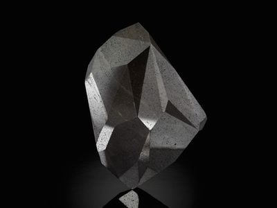 The 55-faceted gemstone is believed to be the largest cut black diamond in the world.