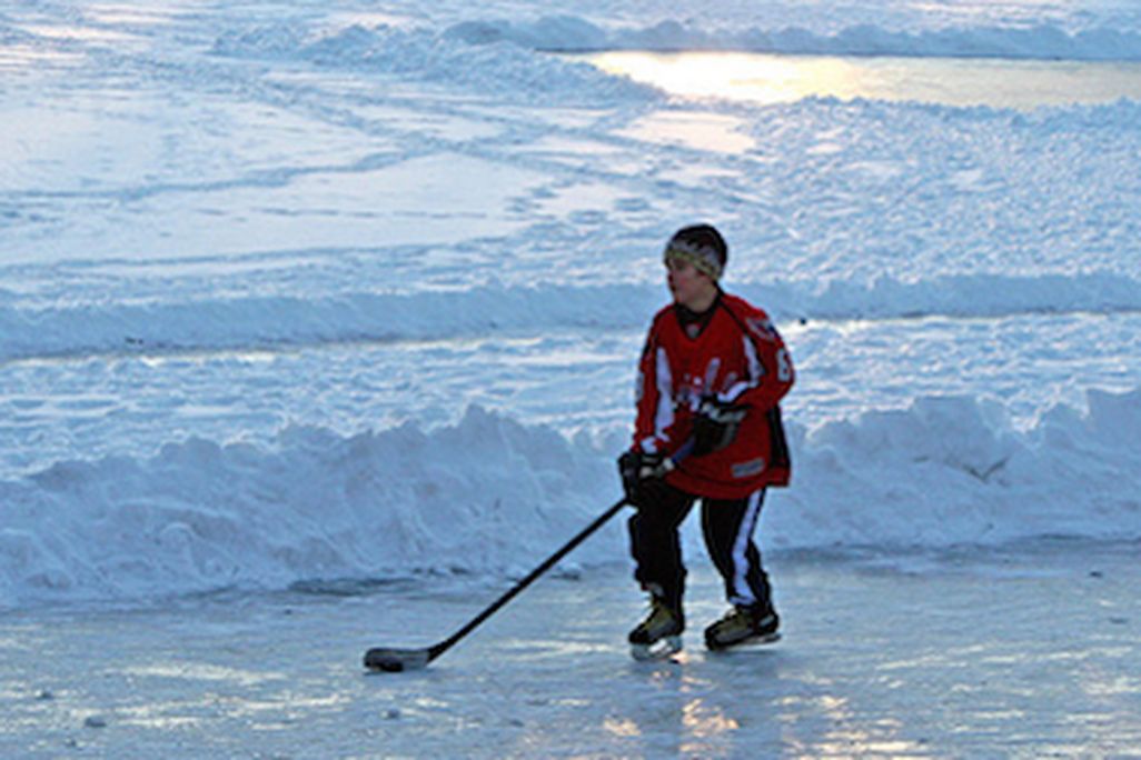Outdoor ice skating is deeply ingrained in Canadian culture.