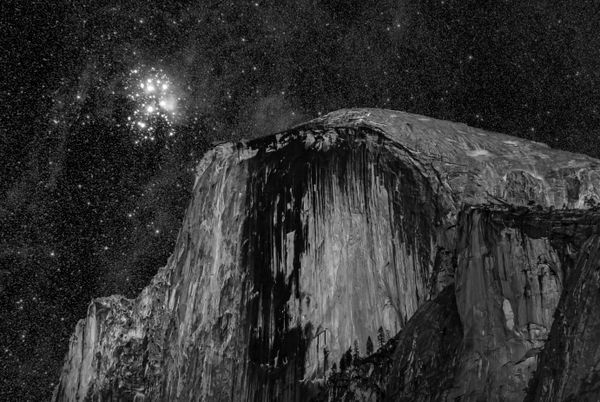 The Veils of The Seven Sisters - Pleiades over Half Dome thumbnail