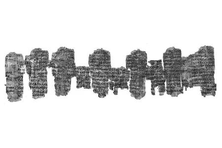 The Derveni Papyrus, named for the location where it was found, is believed to date to between 340 and 320 B.C.E.