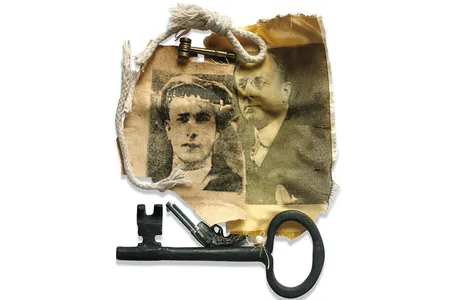 Harold Israel, left, and Homer Cummings, right, were linked for life.