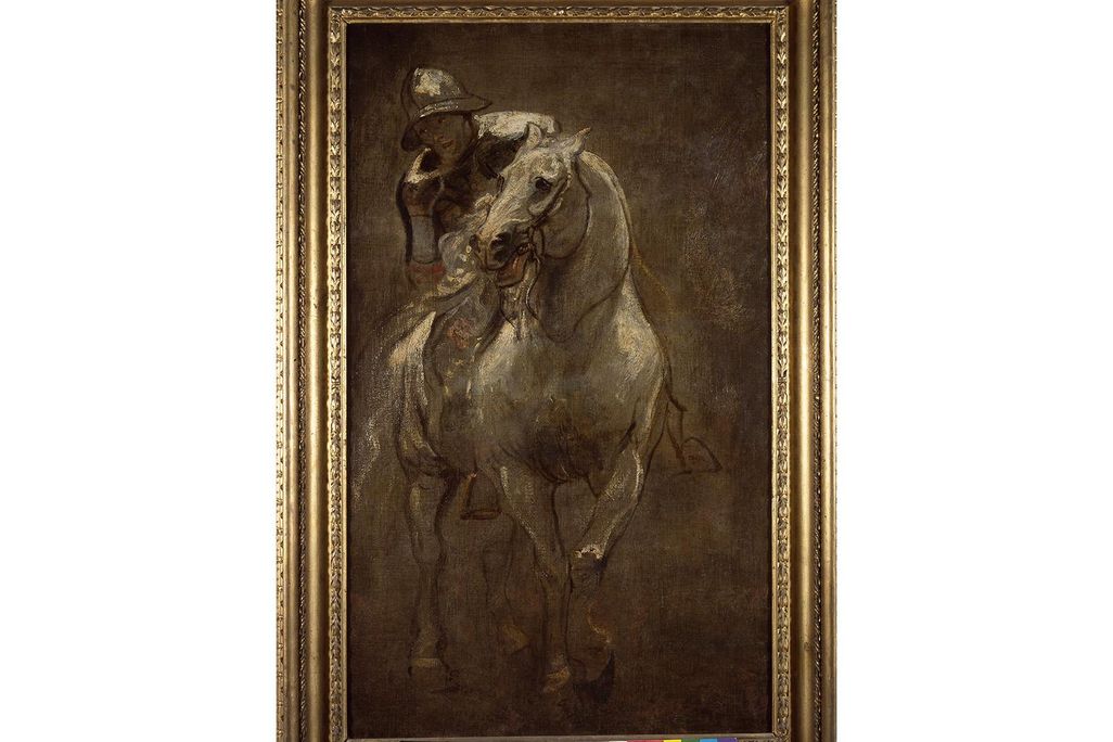 Anthony van Dyck, "A Soldier on Horseback"