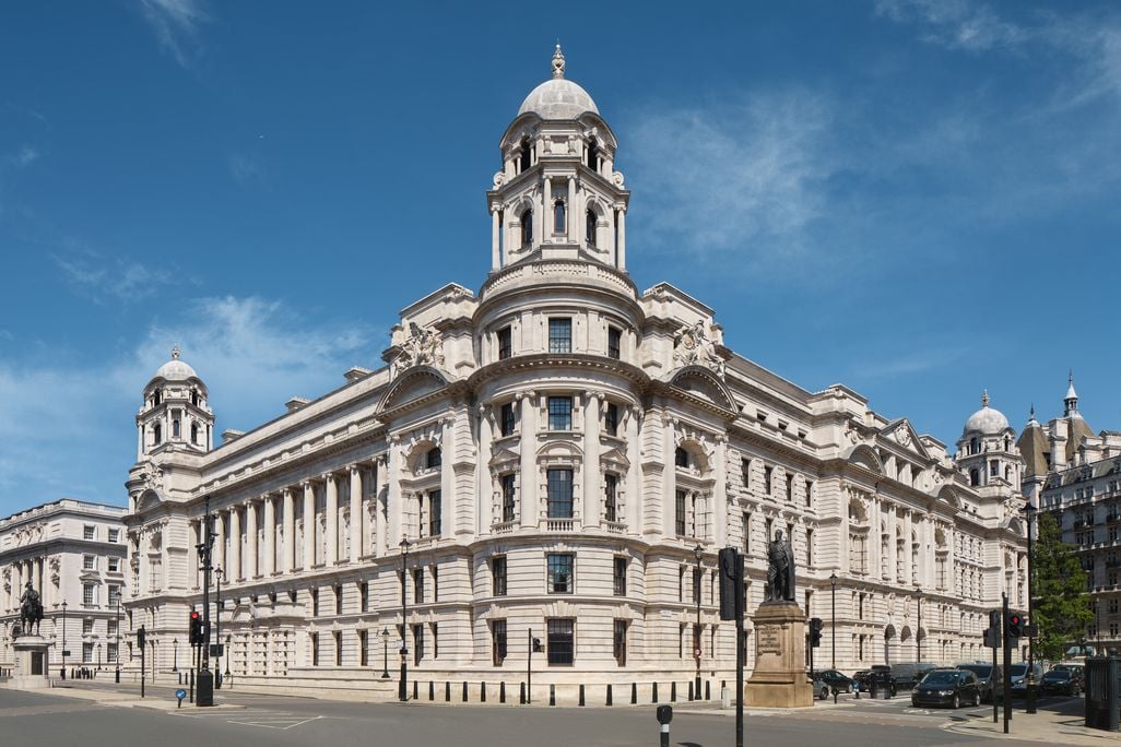 Exterior of Old War Office building in London