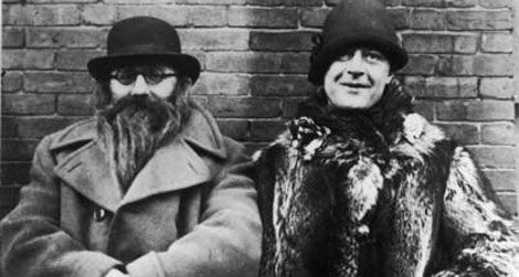 Izzy Einstein (left) and Moe Smith share a toast in New York City