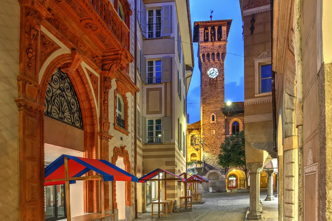 Street in Switzerland's Bellinoza