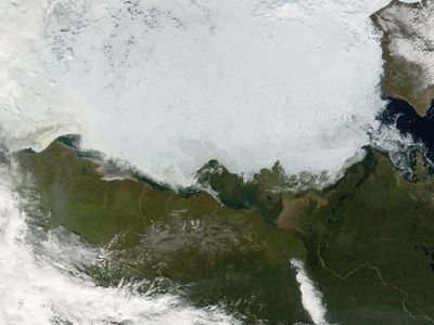 The Beaufort Sea, off the coast of Alaska, on July 25, 2006.