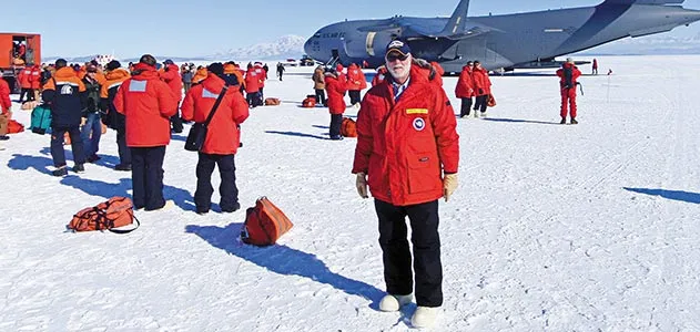 G Wayne Clough in Antarctica