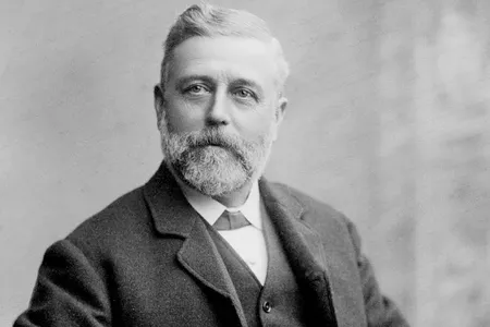 This portrait by an anonymous photographer shows the face of the man who popularized the flush toilet: Thomas Crapper.