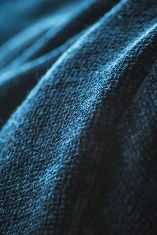 An intimate look at vibrant fabric. thumbnail