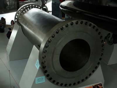 Part of the seized "Supergun," now at a museum in England.