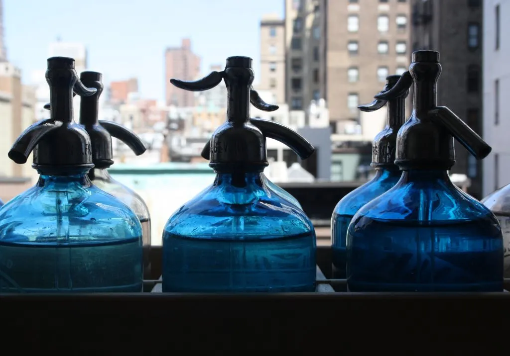 siphon bottles at Brooklyn Seltzer Boys