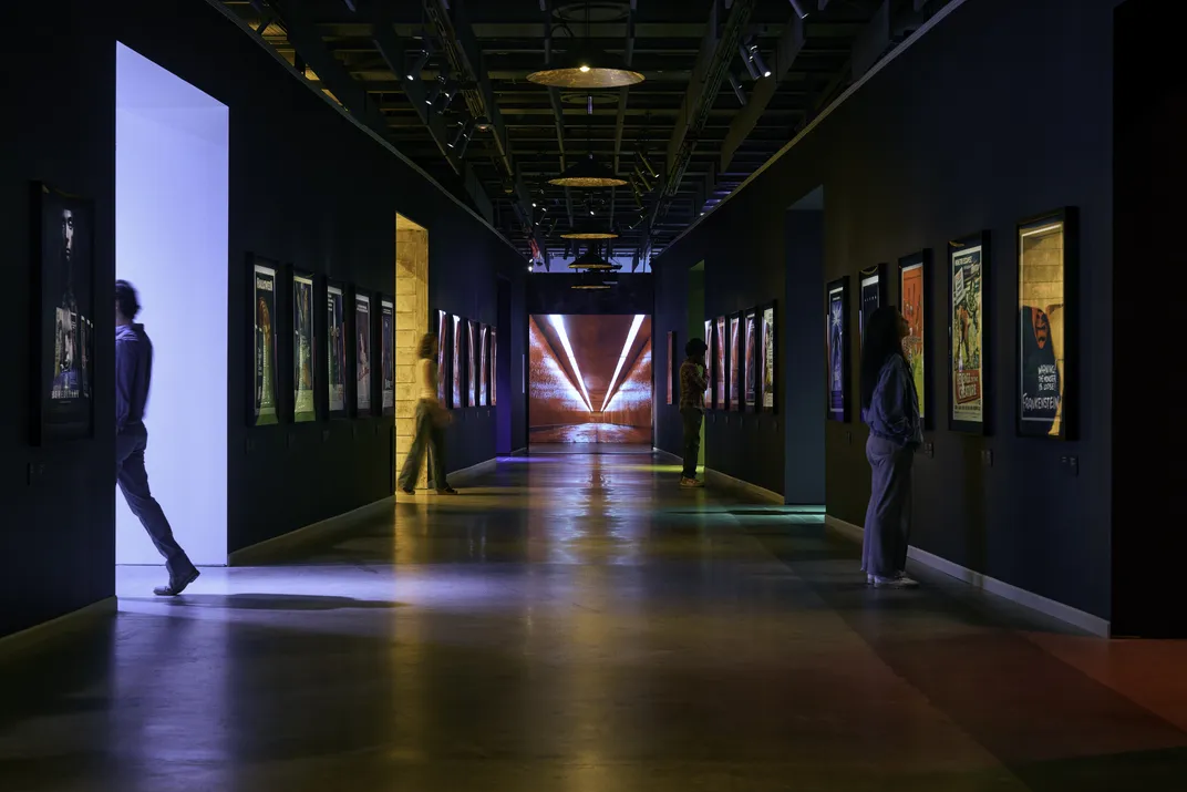 The central hall in the exhibition