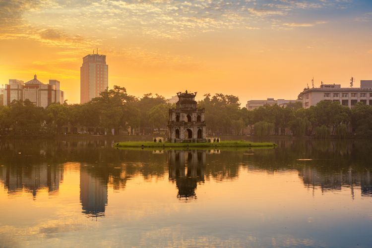 In the early morning hours in Hanoi, people walk and jog around Hoan Kiem Lake&#39;s one-mile loop, while others partake in activities like traditional Vietnamese fan dancing, tai chi and even tango lessons.