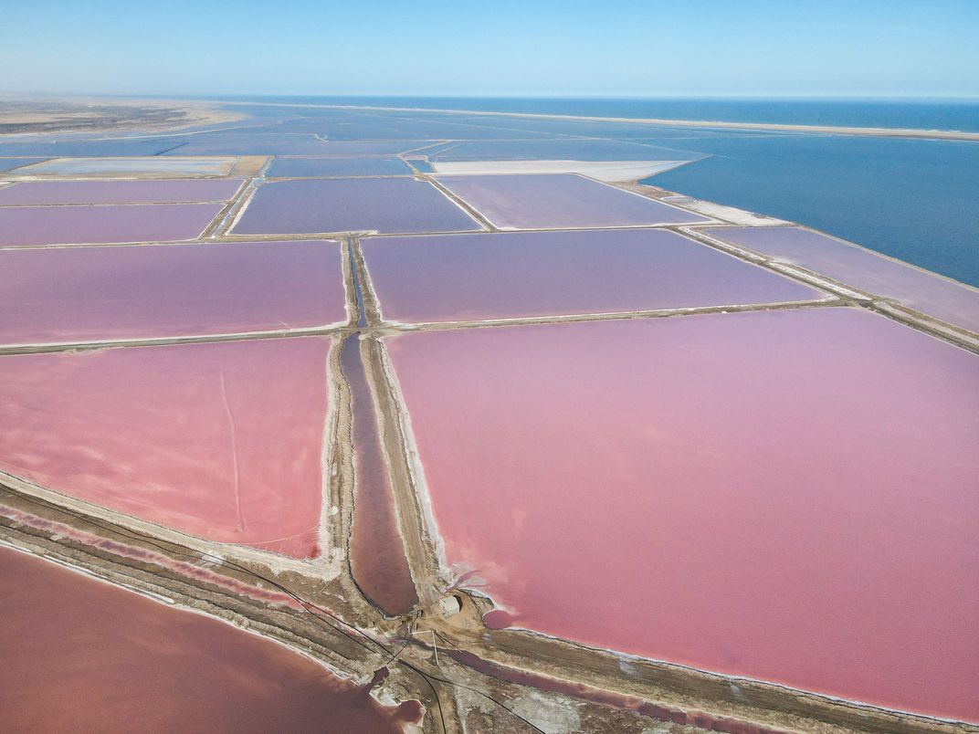 Salt pans in Walvis Bay