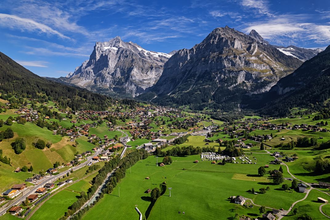 Panorama of Grindelwald and the Bernese Oberland
