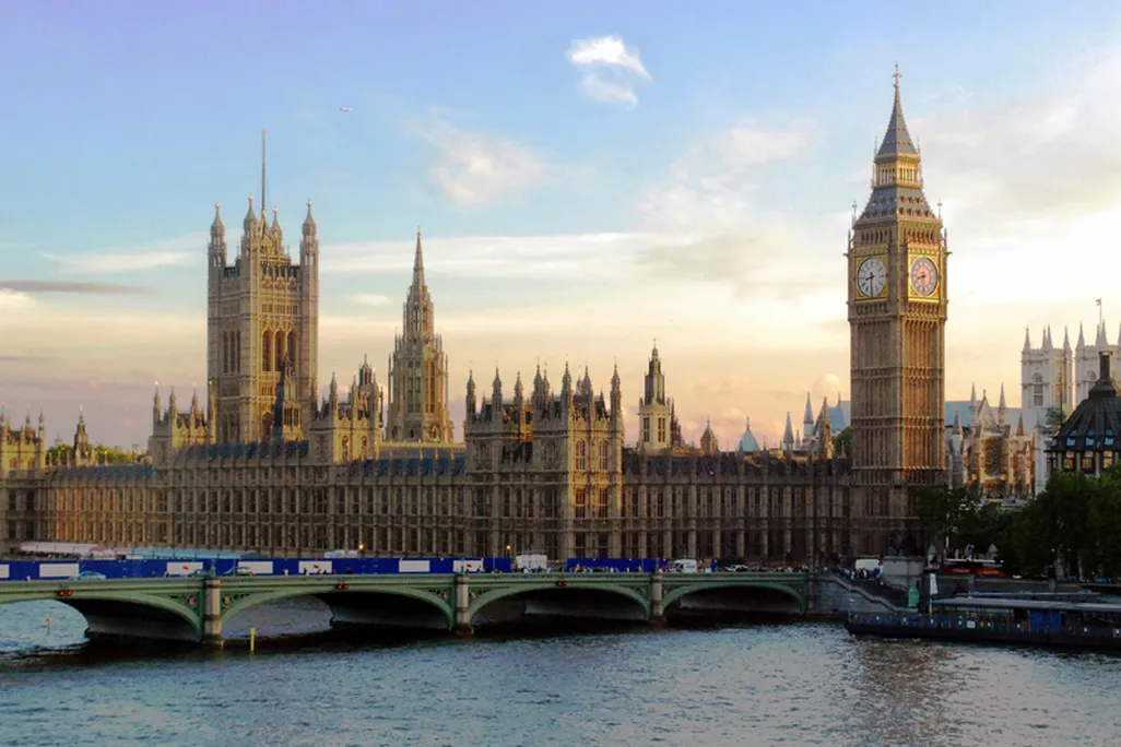 Parliament at sunset